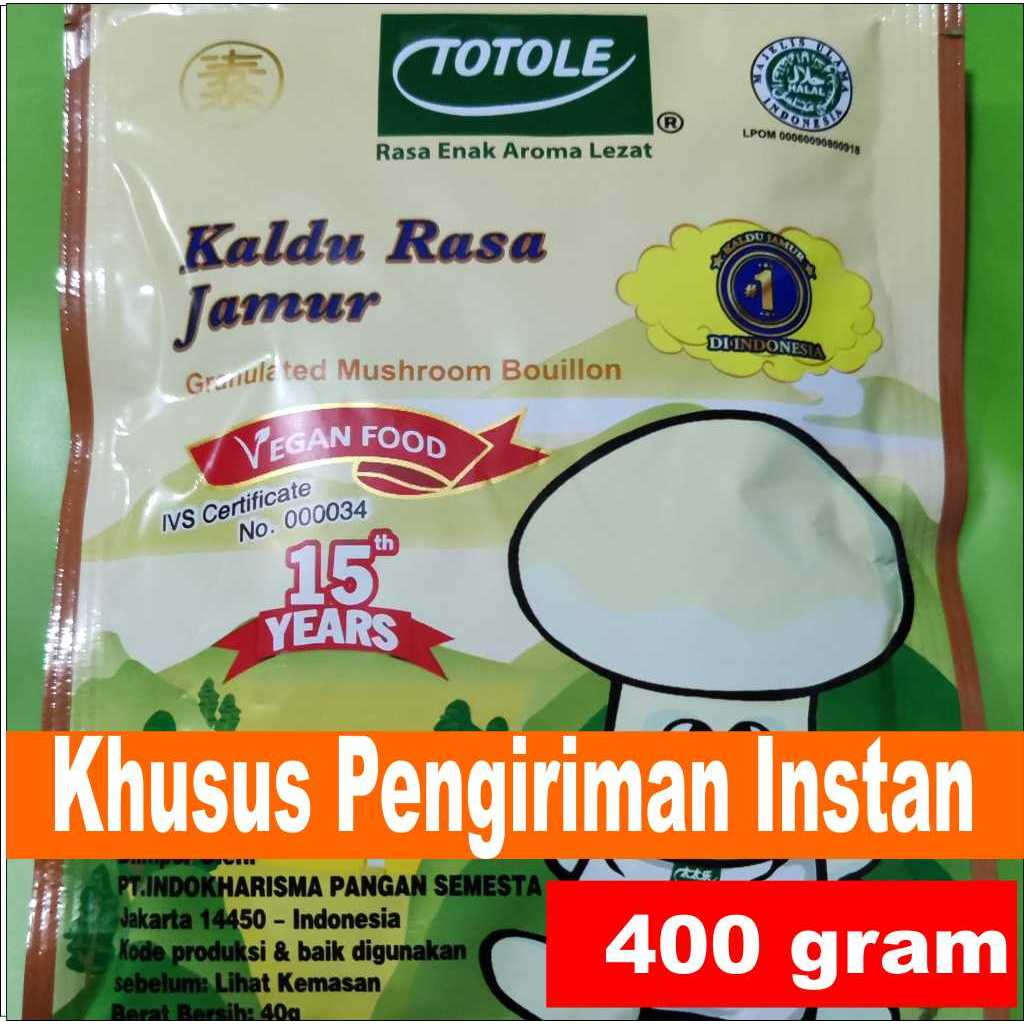 

Khusus Kirim Instan! Totole Kaldu Rasa Jamur 400 gram gr g
