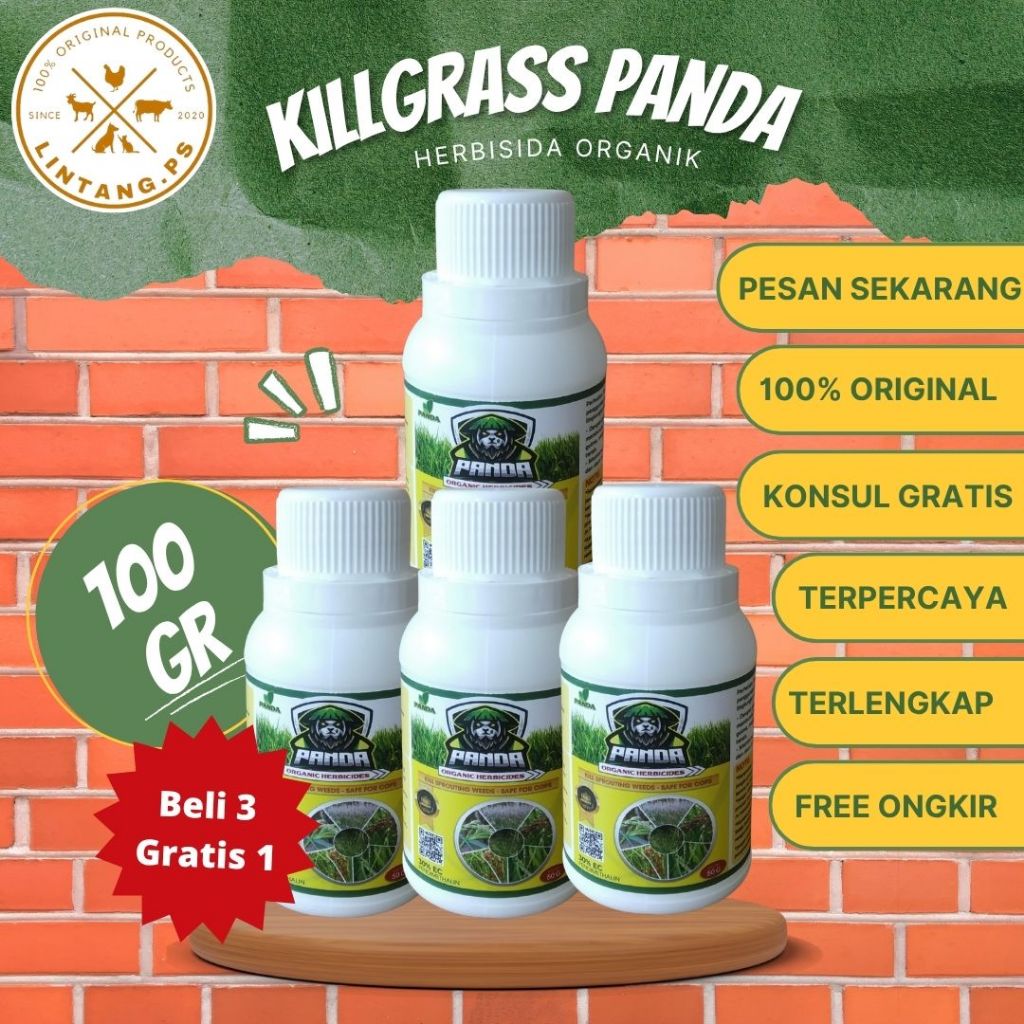 Kill Grass Panda - Raja Pembunuh Gulma - Biological Powder - Herbisida Ampuh - Herbisida