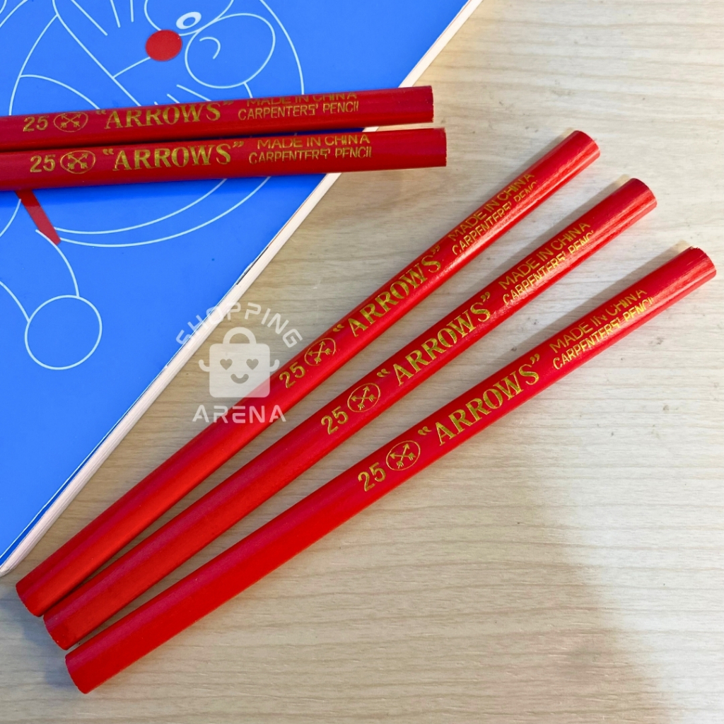 

ARROW Pensil Tukang SATUAN Kuat Kokoh Ukuran Besar No 25 Ketebalan 1mm Carpenters Pencil Bangunan Bahan Kayu Berkualitas Awet Pensil Kuli Good Quality Alat Tulis Tebal Art Prakarya Shopping Arena Malang