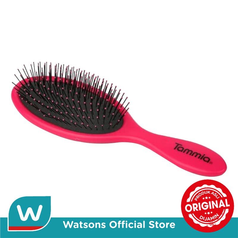 Tammia TDB-002M Medium Wonder Detangling Brush Neon Pink Matte