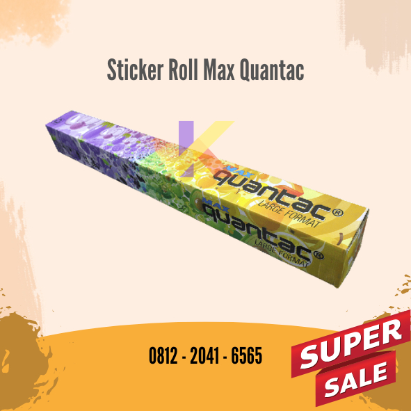 

Sticker Transparant | Quantac Max Transparant Sticker Vinyl Roll EcoSolvent Bening Tembus Clear