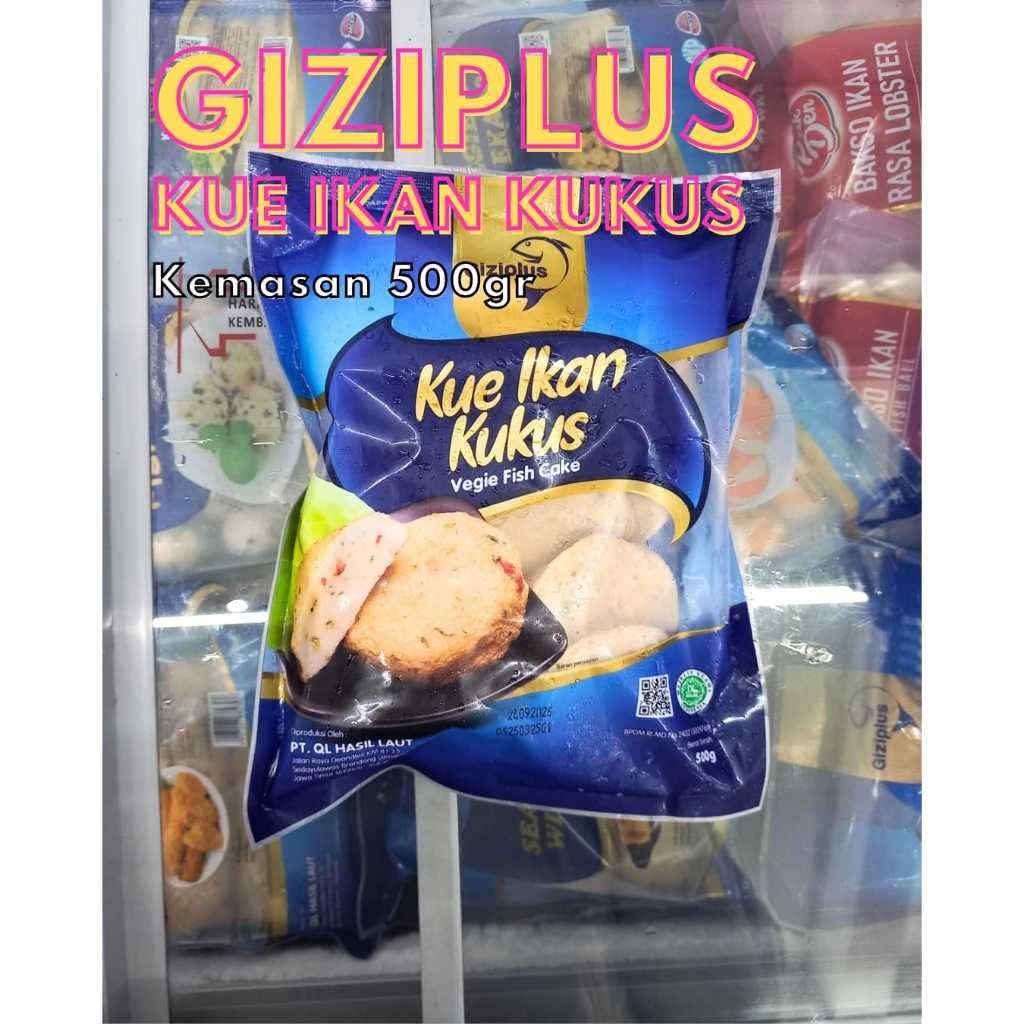 

Frozenfood GIZIPLUS Kue Ikan Kukus/Vegie Fish Cake 500gr