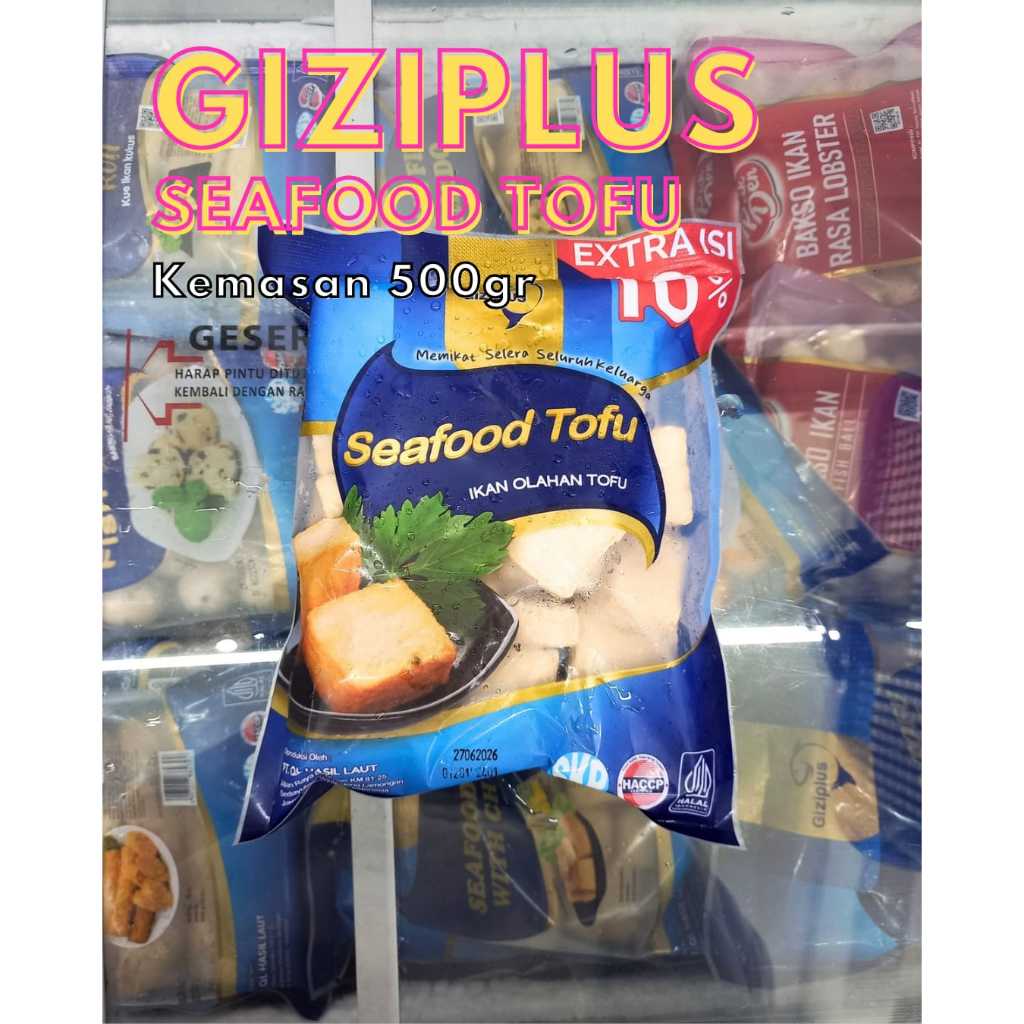 Frozenfood GIZIPLUS Seafood Tofu/Seafood Tofu With Cheese 500gr