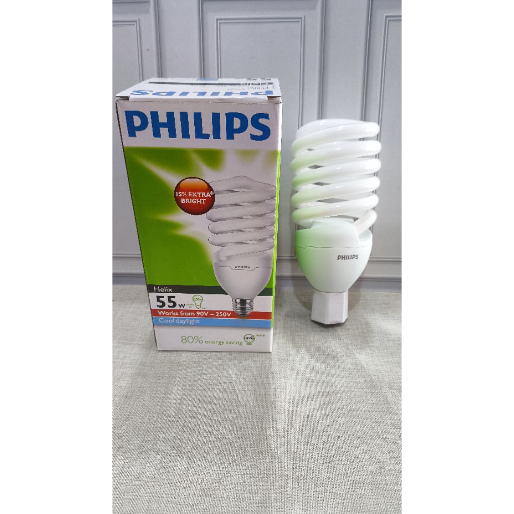 lampu helix/tornado Philips 55 watt