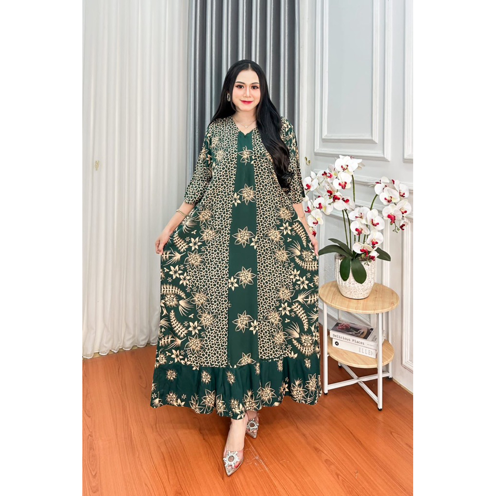 TERLARIS DRESS/DASTER CHIKA LD 130 LENGAN 3/4