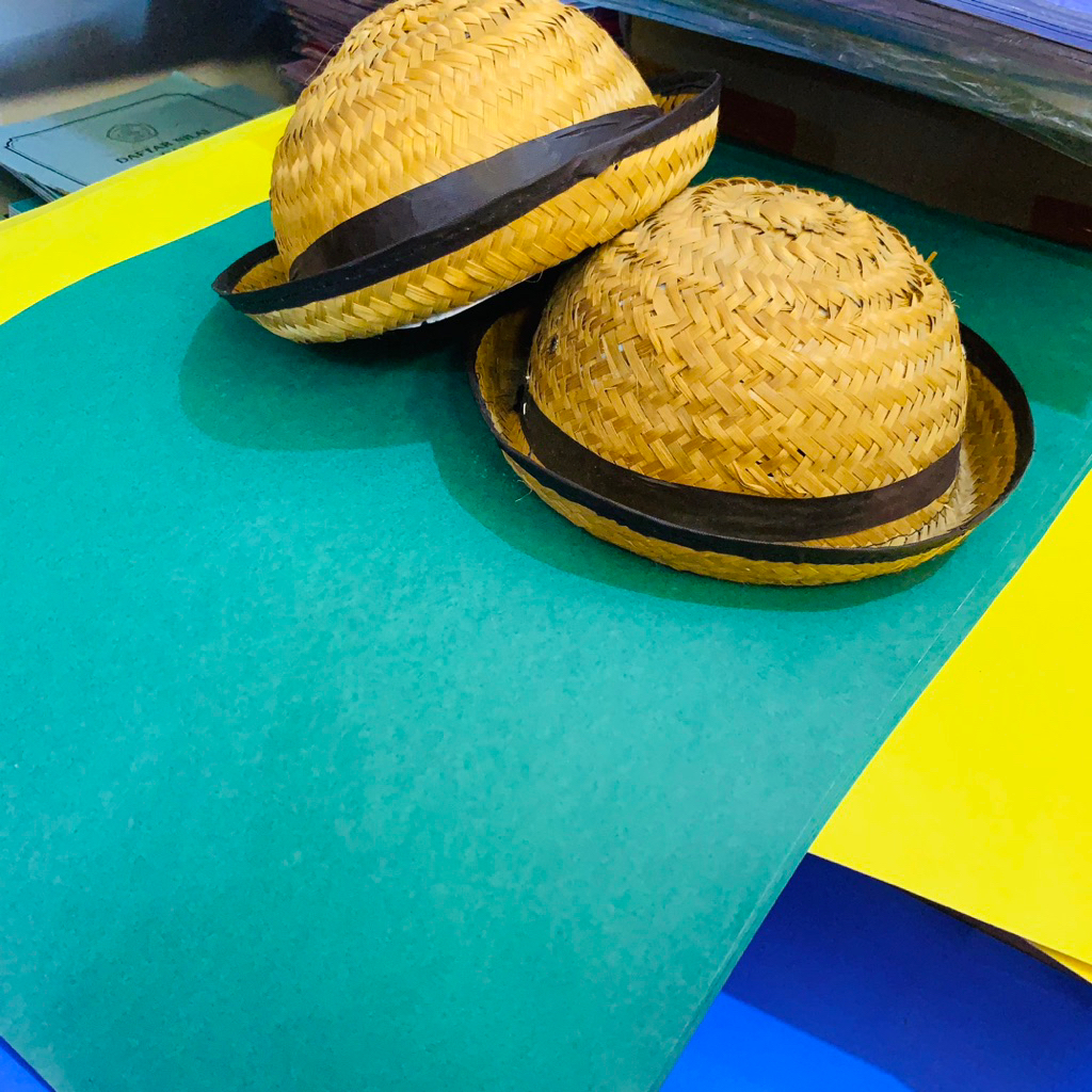 Topi Boni Bambu Topi Anak Pramuka Rotan Bambu