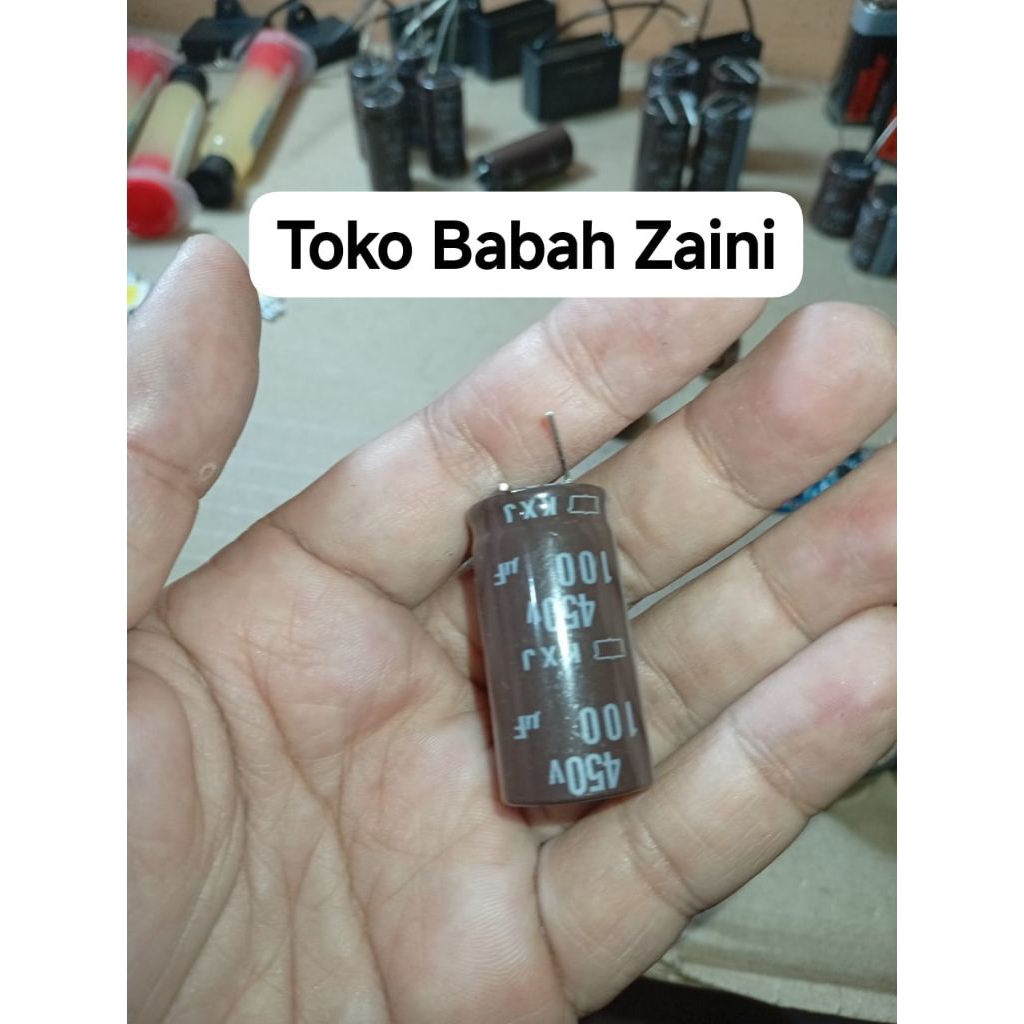 KAPASITOR ELKO ELCO 100UF 450V