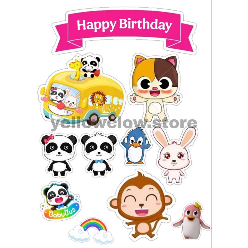 Topper Kue Ulang Tahun BabyBus/Topper Cake BabyBus