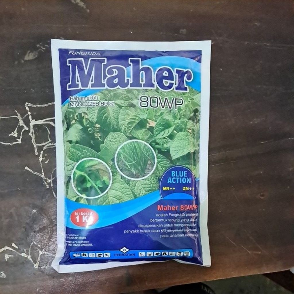 FUNGISIDA
Maher

Bahan aktif:

MANCOZEB 80%

80WP