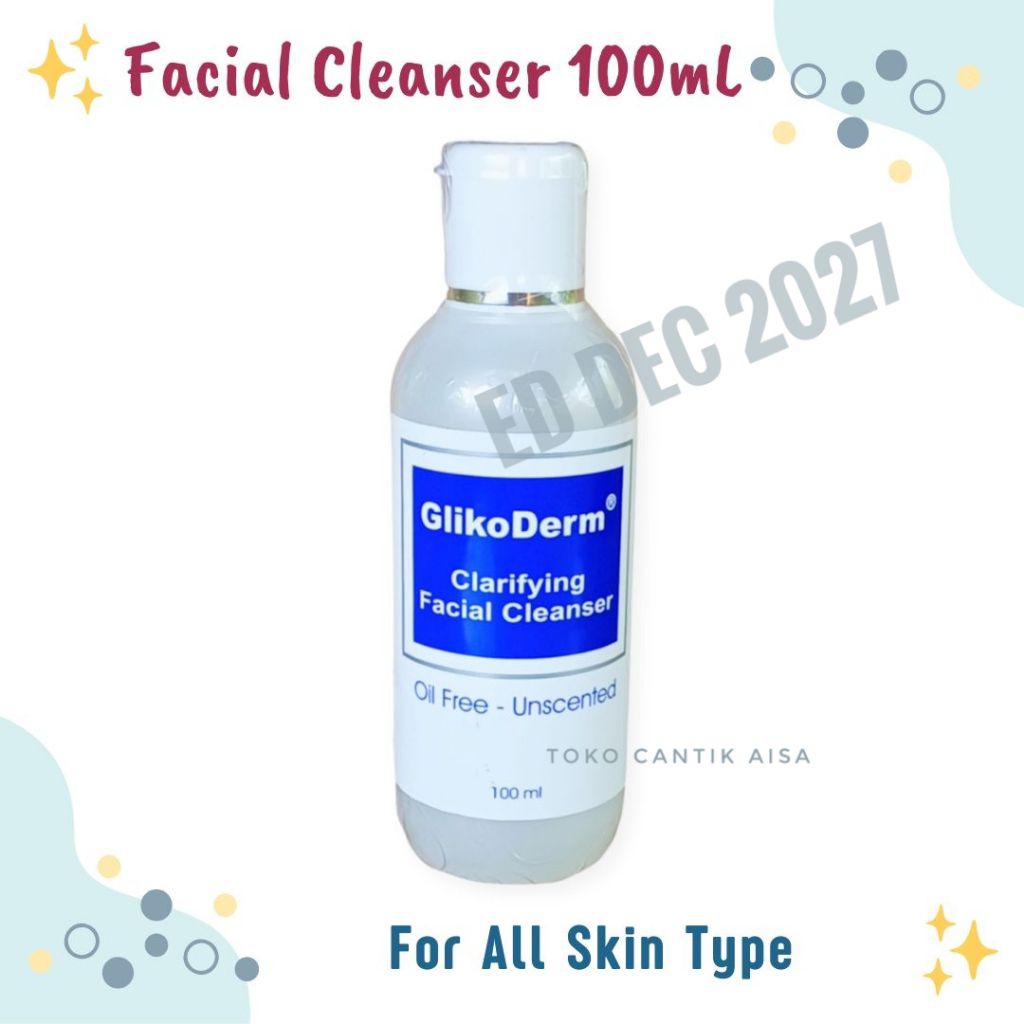 Facial Cleanser GLIKODERM - Sabun Pencerah Wajah Kusam Flek