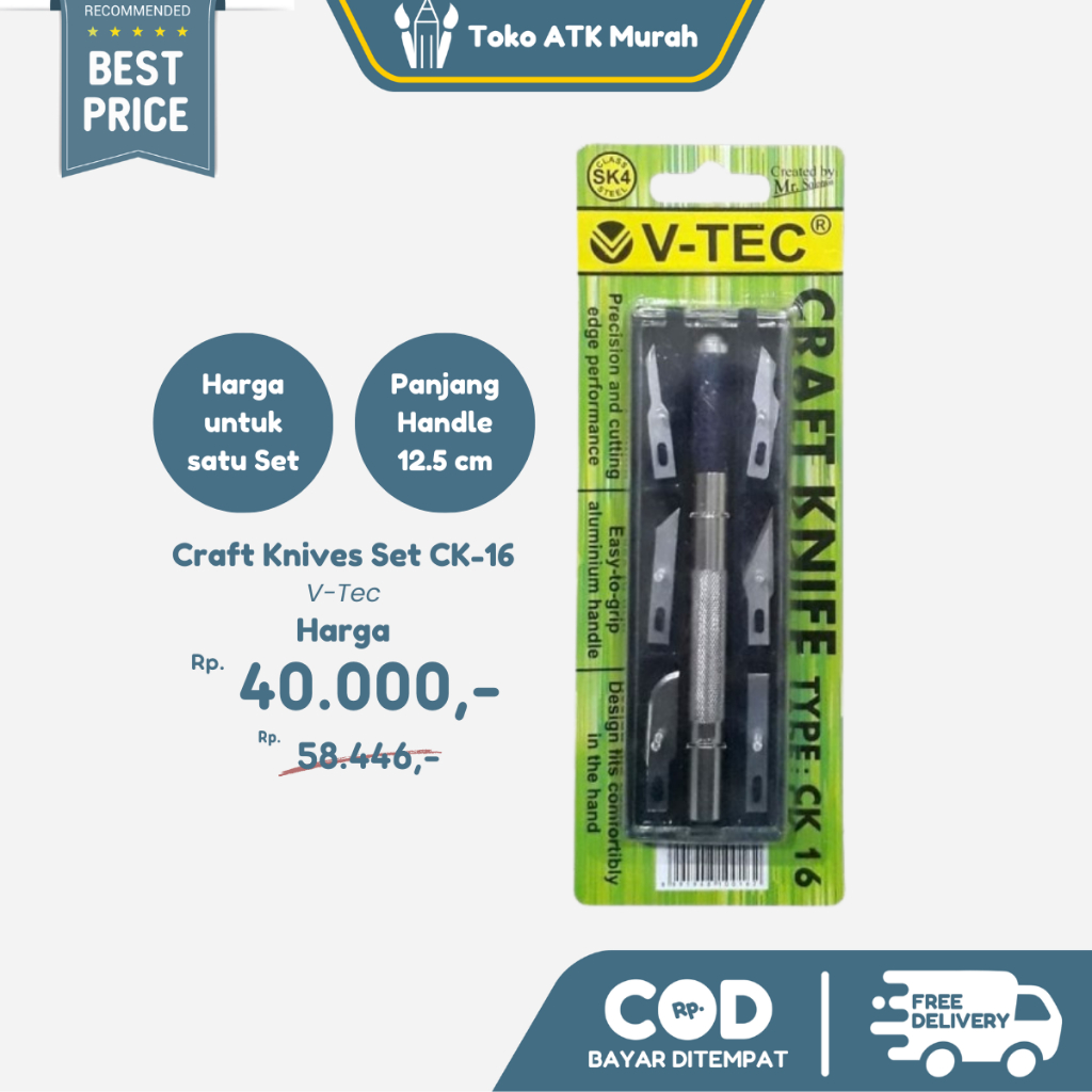 

V-Tec Craft Knives Set CK 16 / Hobby Knives Set