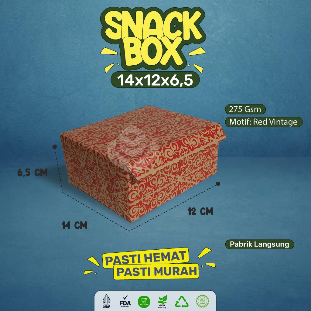 

Snack 12x14 Dus Kue 12x14 Snack Box 14x12 (B1K135-14X12X6.5 Cm)