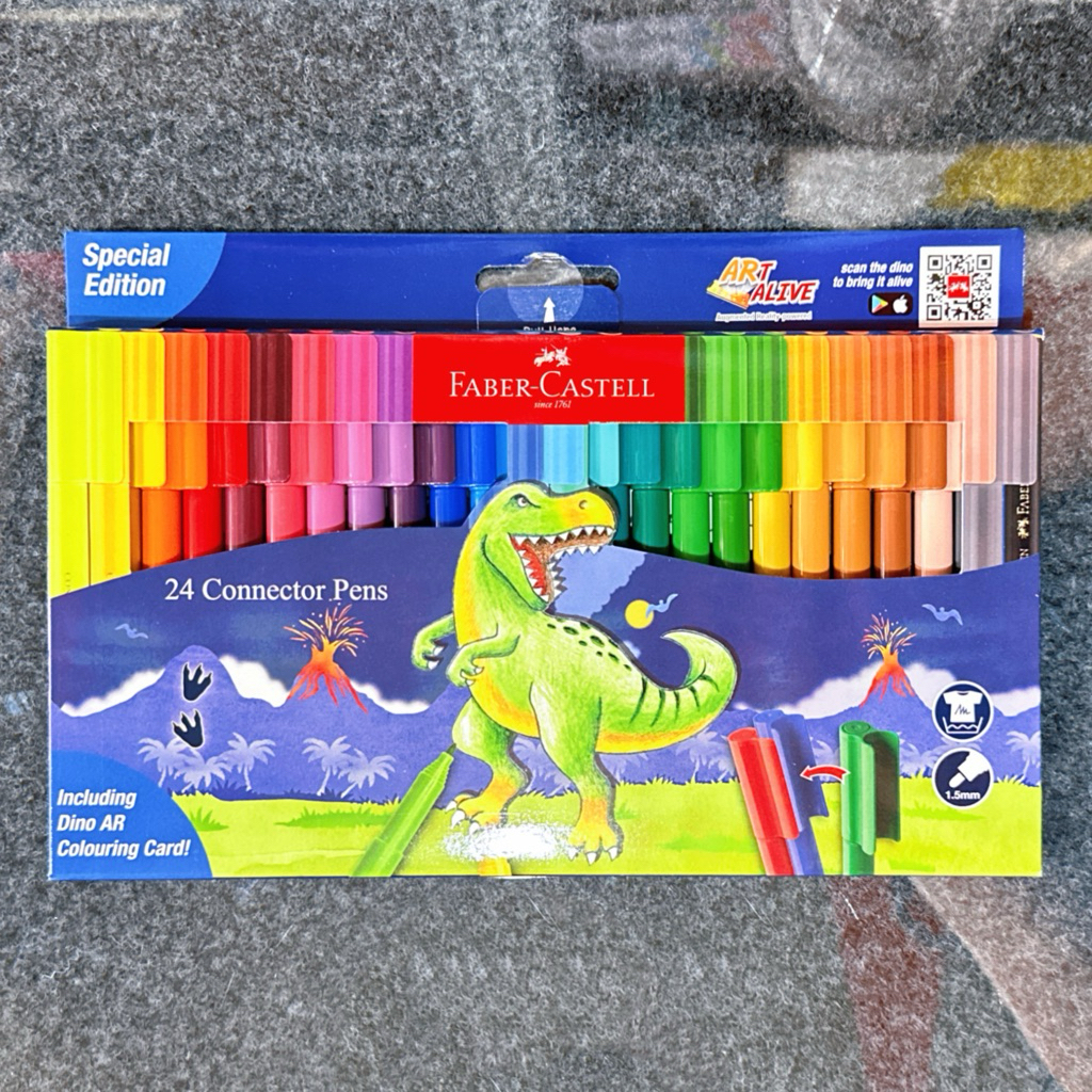 

Spidol Warna FABER CASTELL Isi 24 Connector Pens [1 SET]