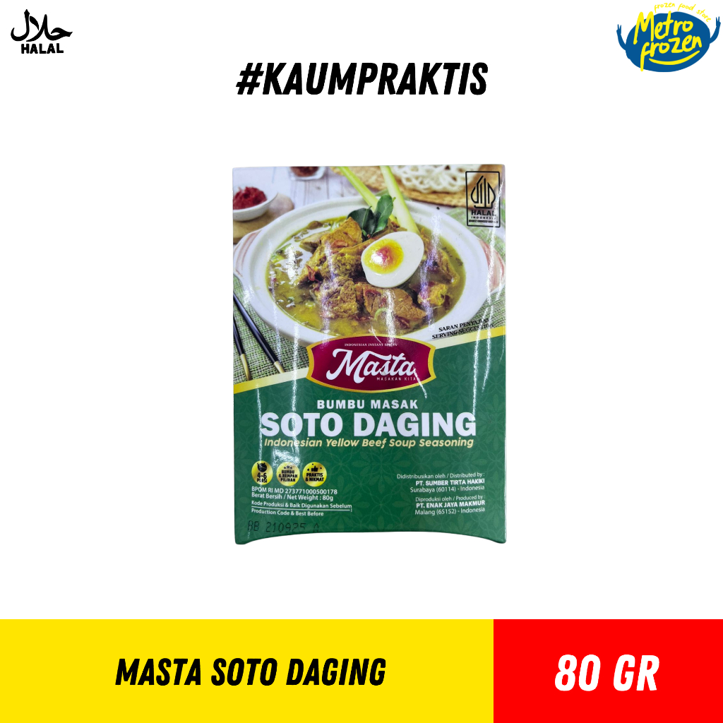

MASTA Soto Daging 80gr //bumbu masak //bumbu masak soto daging