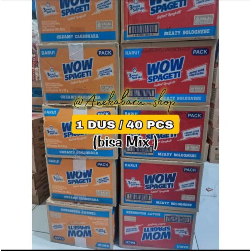 

(1 DUS / 40 PCS ) MIE PASTA WOW SEPAGETI