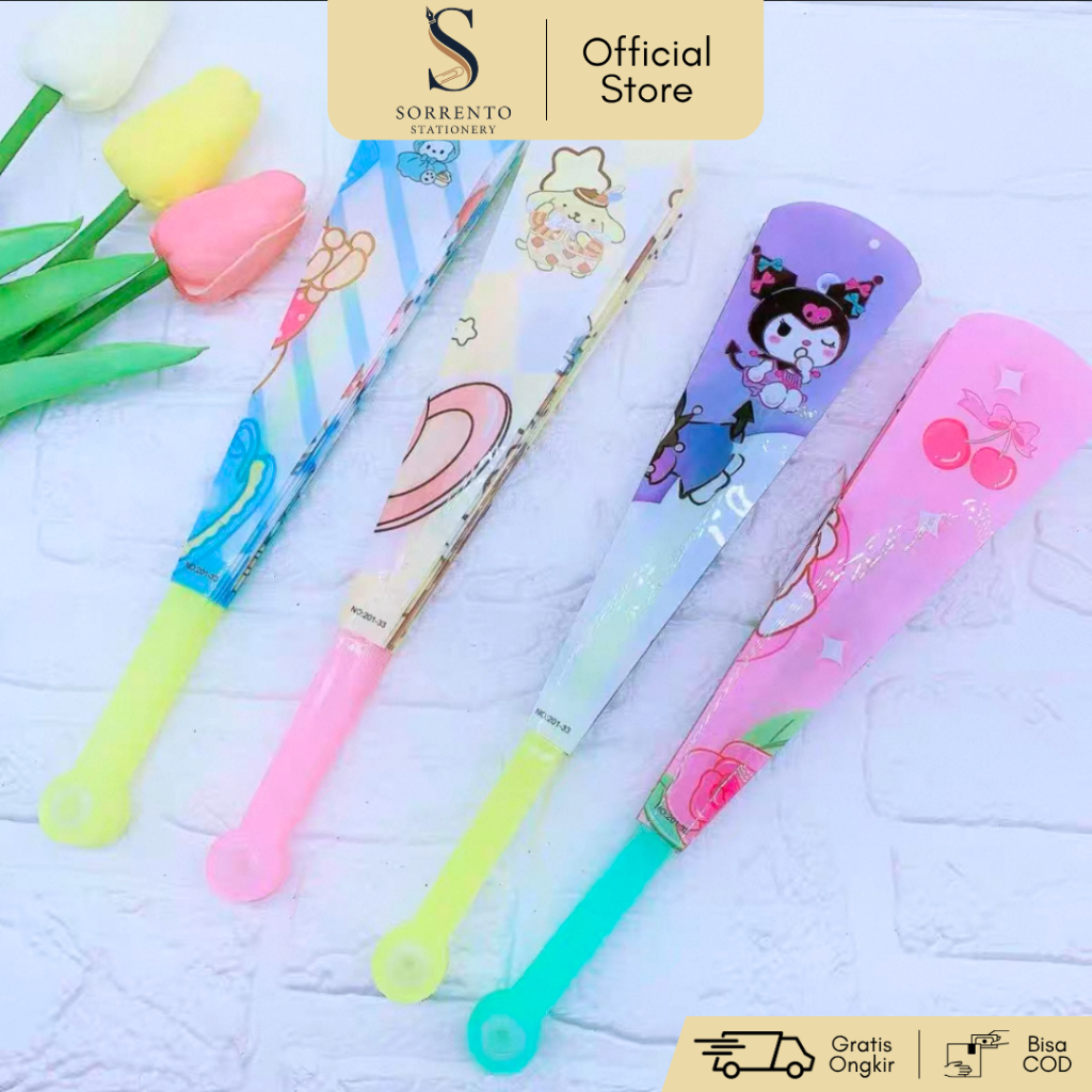 Kipas Tangan Sanrio Karakter - Kipas Plastik Sanrio Kuromi My Melody