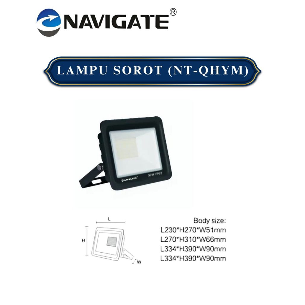 Navigate Lampu Sorot NT-QHYM