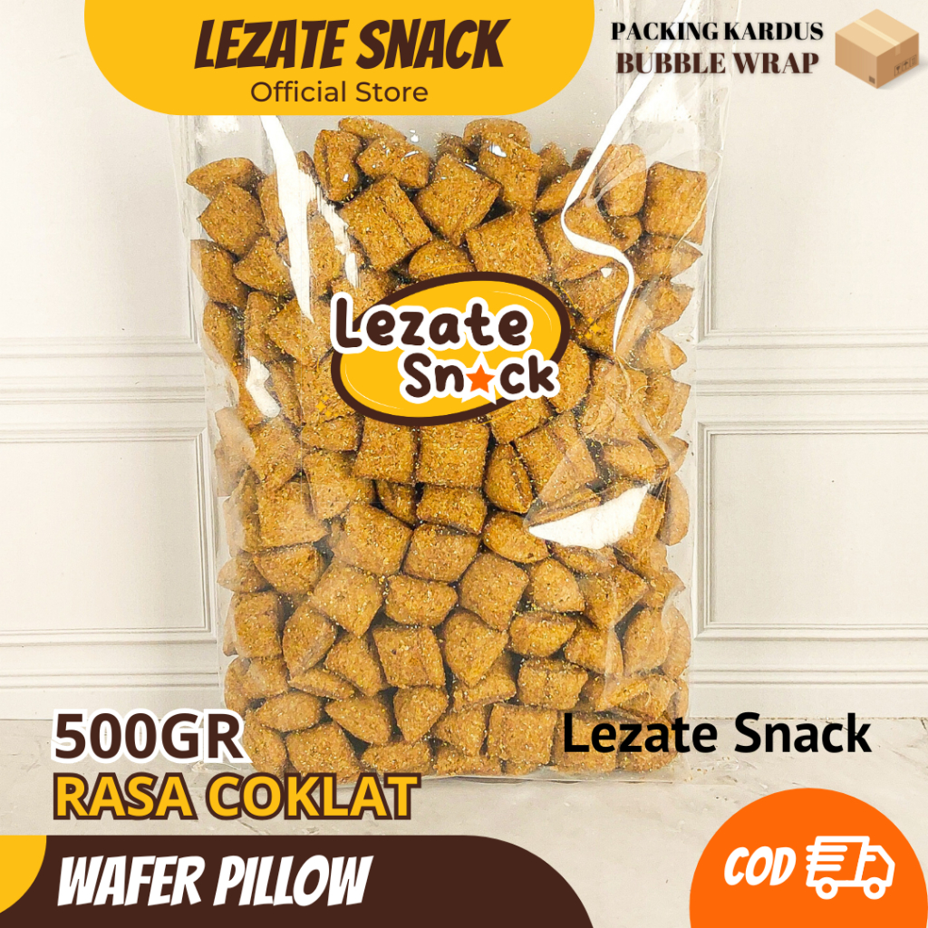 

Pillow Snack Coklat 500GR Kiloan Murah Enak Renyah Manis / Snack Bantal Keju Coklat Pillows Snack Coklat Oishi Ciki Asin Lezate Snack WAP SHOP