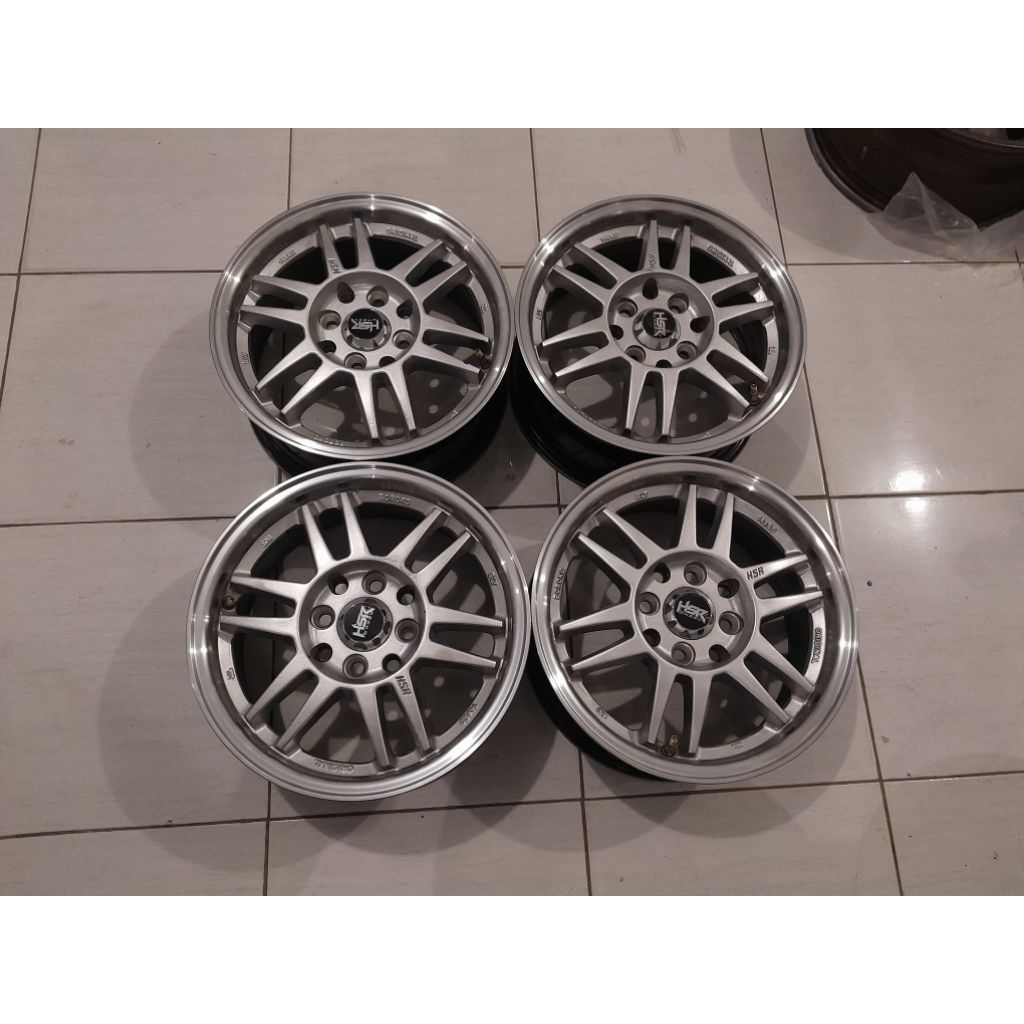 Velg Seken Mobil Hsr Boroko Bly Ring 14 Lebar 6 pcd 4x100/114.3 Et35