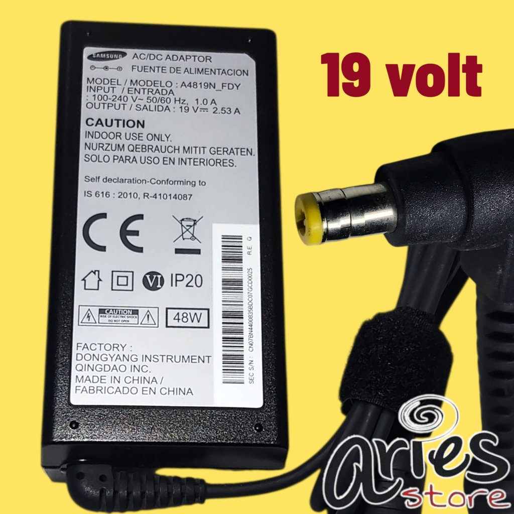 ADAPTOR 19V SAMSUNG BAGUS ADAPTOR 19 VOLT