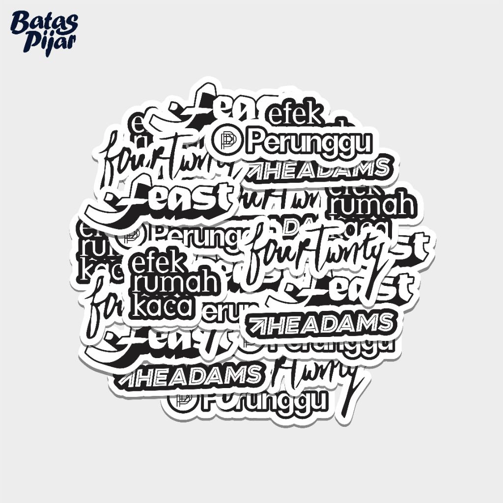 Sticker Pack Band Indie Indonesia (5 stiker)