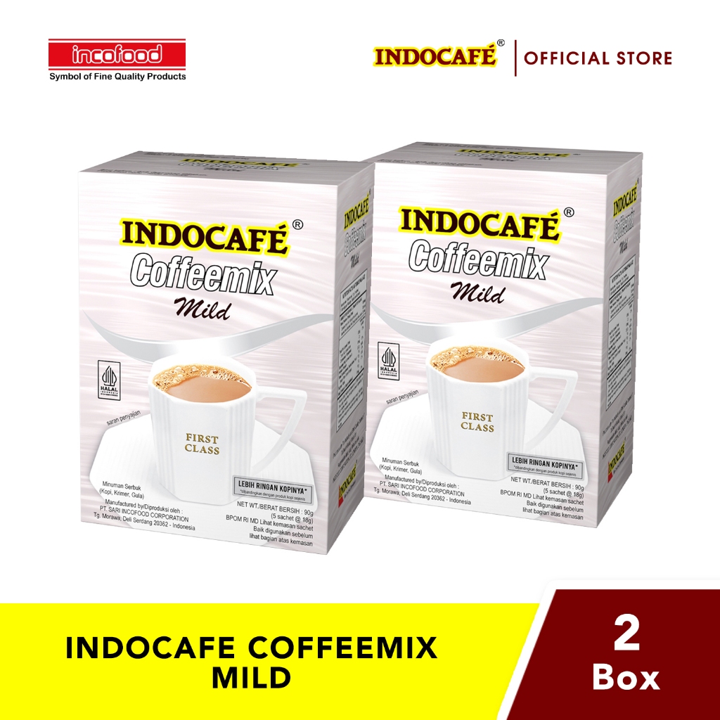 

2 Kotak Indocafe Coffeemix Mild (5 sachet)