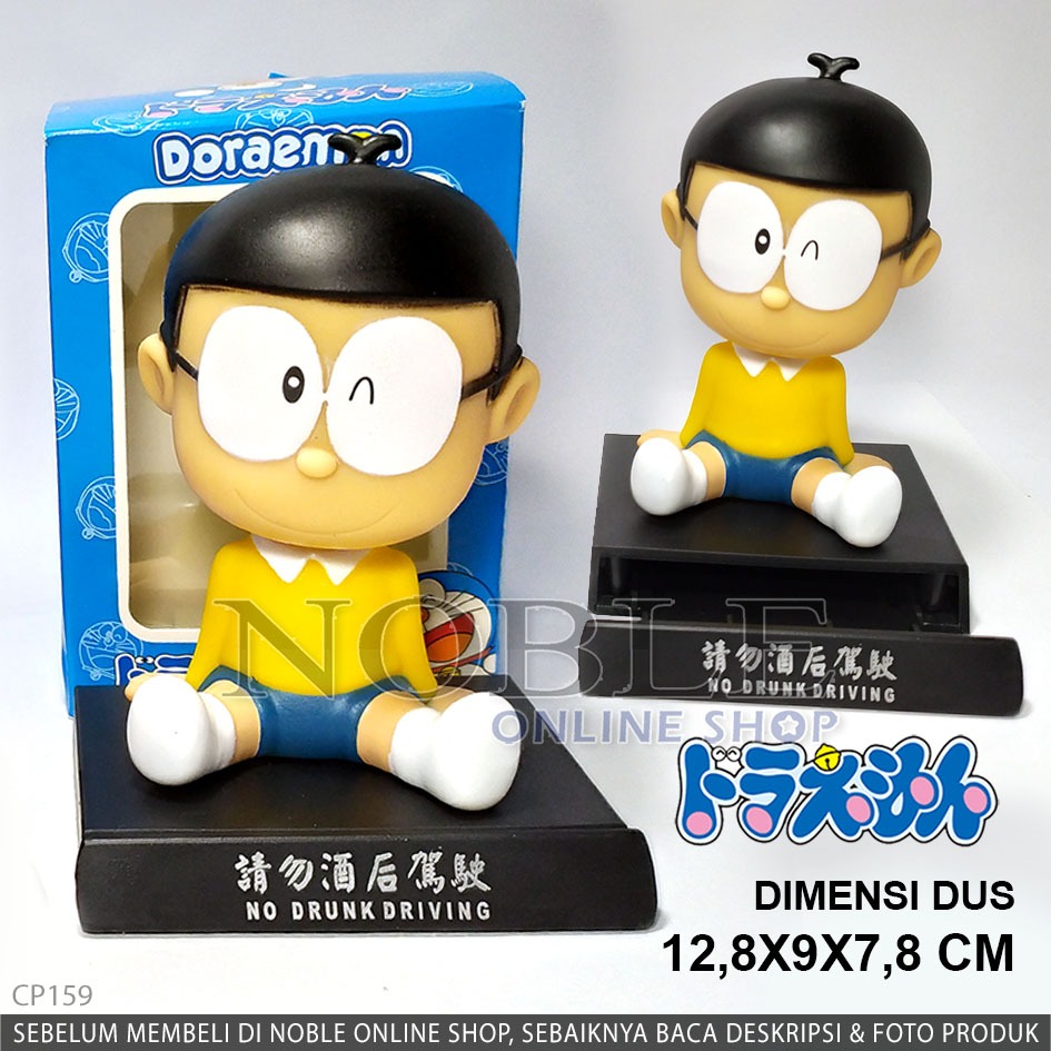 NOBITA BOBBLEHEAD FIGURE KARAKTER ANIME DORAEMON BOBBLE HEAD HIASAN PAJANGAN HIASAN CAR DASHBOARD MO