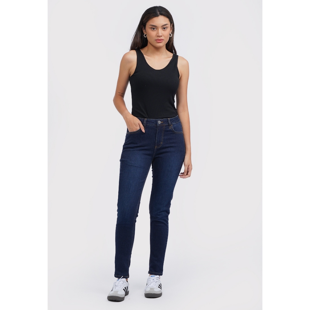 Tirajeans Skinny Denim Pants Dark Blue