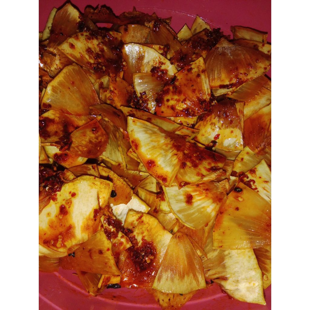 

kripik sukun chili oil cikruh alfatih viral