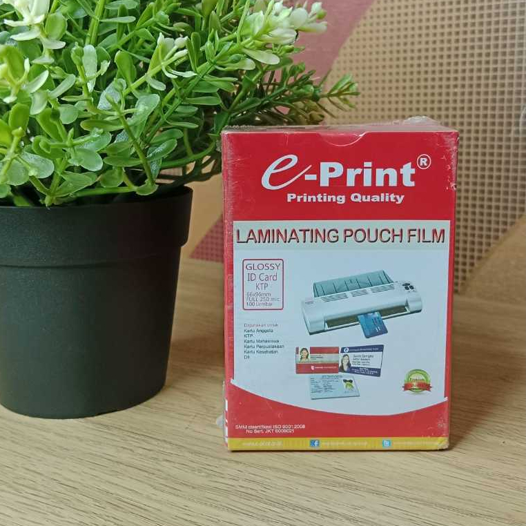 

PLASTIK LAMINATING ID CARD KTP 250MIC 100 LEMBAR [5029942]