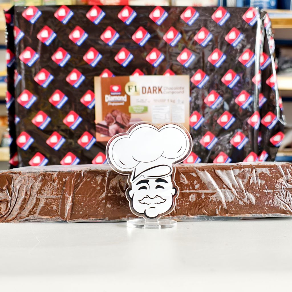 

Diamond Dark Chocolate Compound 1Kg / Coklat Batang Diamond