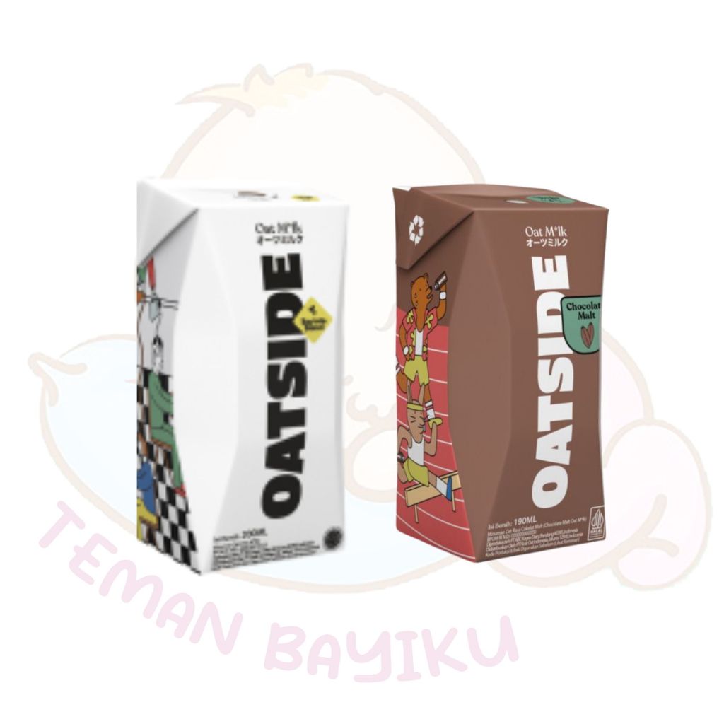 

[KHUSUS INSTAN] Oatside Chocolate Malt 200ml Susu UHT Rasa Gandum Coklat Ecer