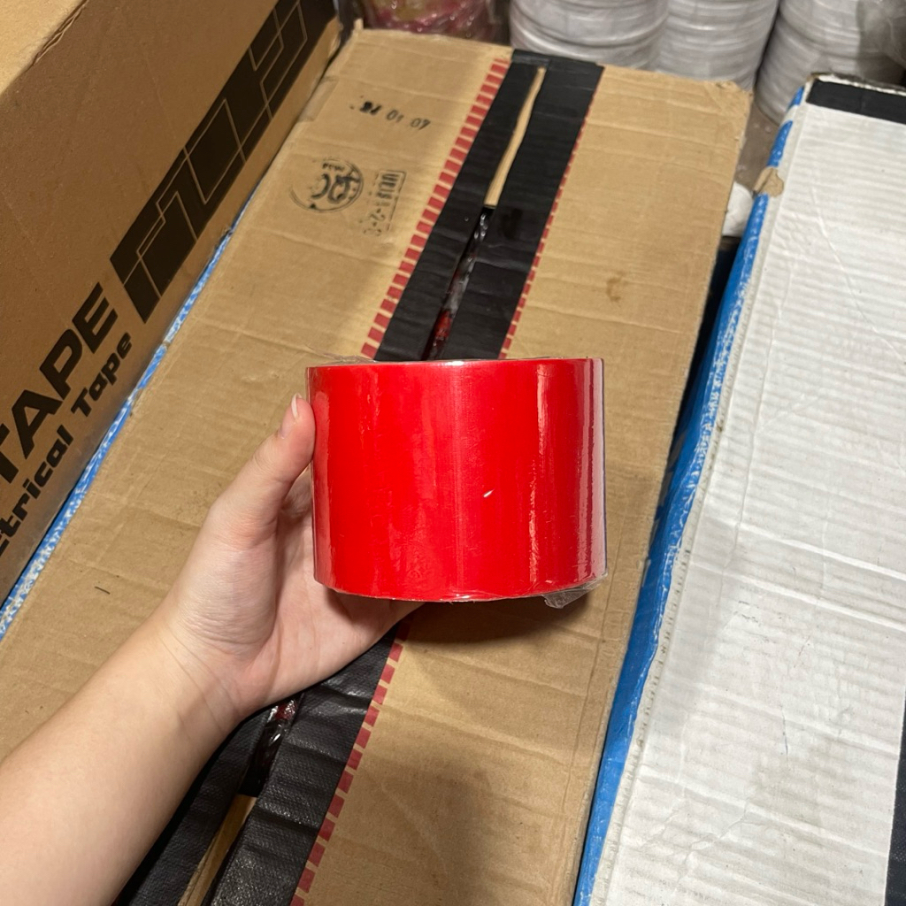 

Lakban Kain Linen Jilid Merah Hawaii 3 inch / 70mm x 10 yard