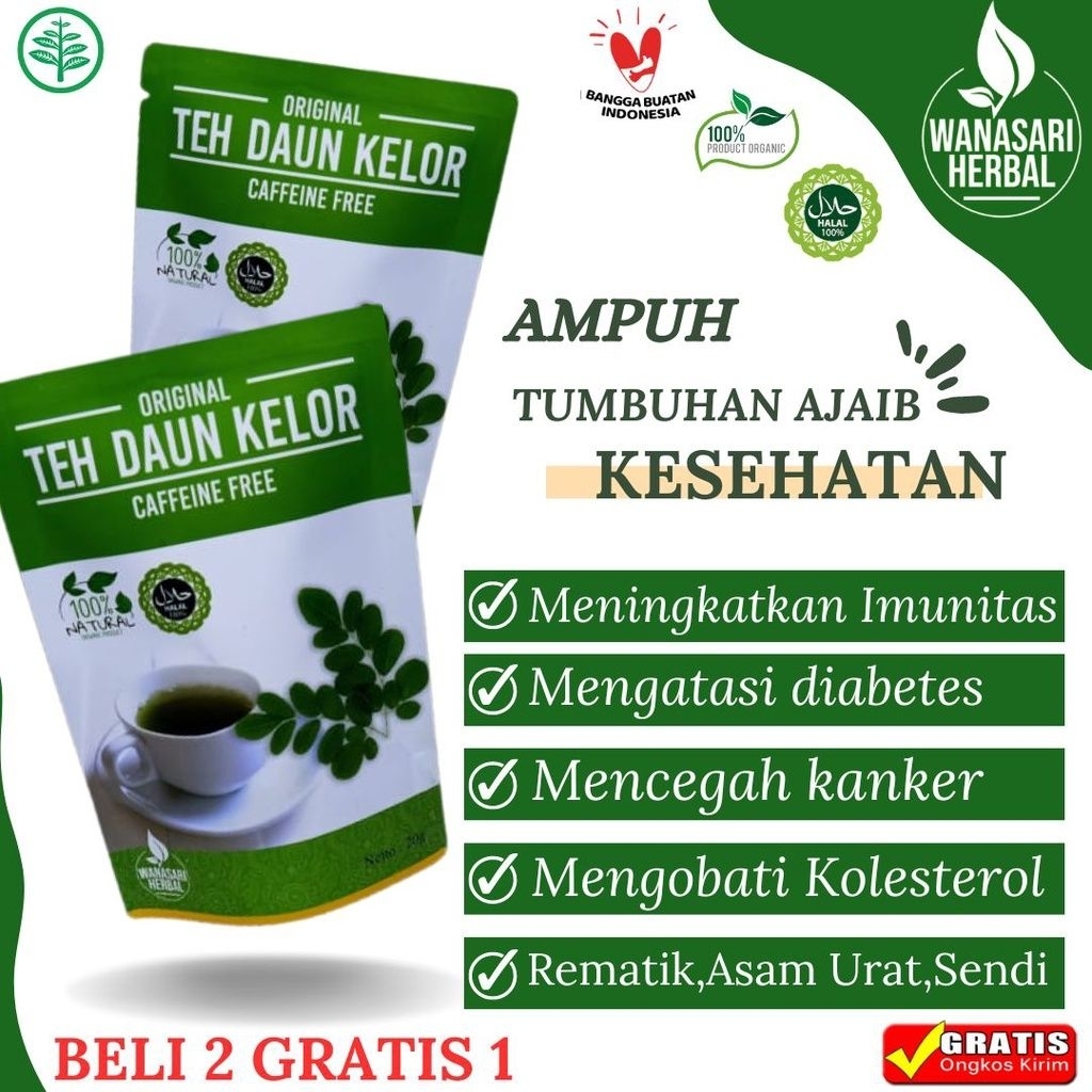 

Teh Daun Kelor Obat Herbal alami asam urat diabetes rematik
