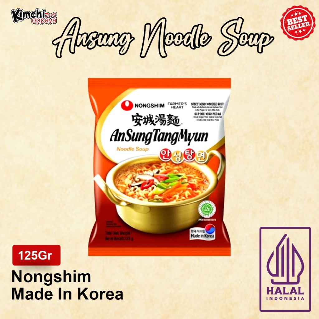 

Nongshim Ansungtangmyun Ramyn 125Gr Halal Import Korea Original Ramen