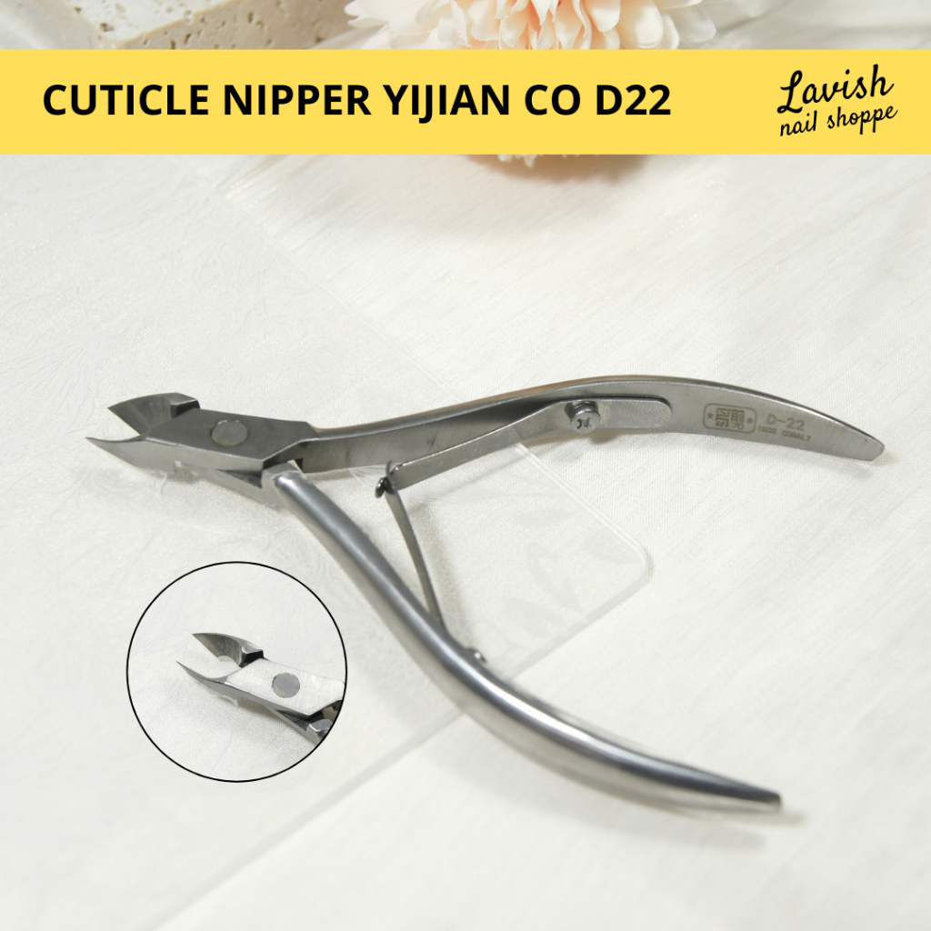 CUTICLE NIPPER YIJIAN CO D22 FULL JAW - CUTICLE NIPPER KUTIKULA - ALAT GUNTING KUTIKULA MANICURE TOO