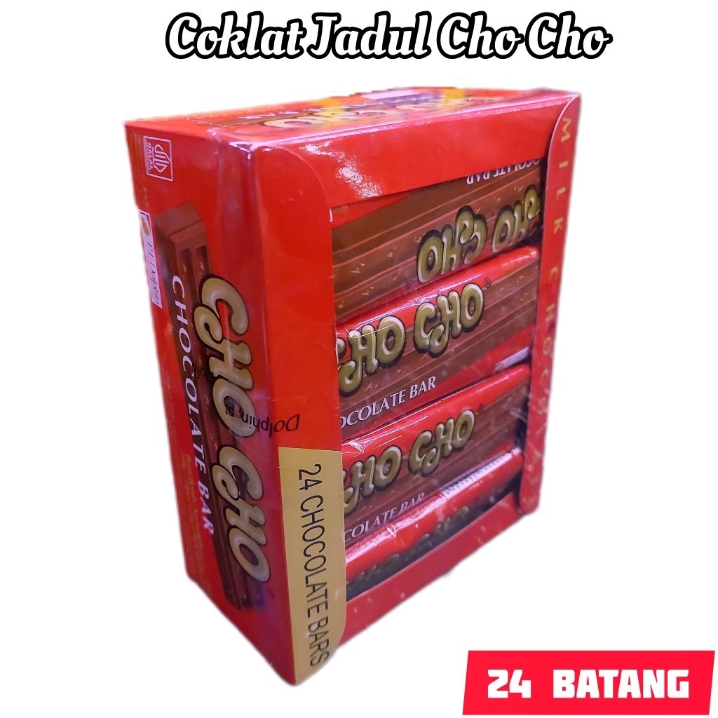 

Chocholate Bar Chocho Milk Dolpin Coklat Batangan Jadul 240gr 24pcs Food Cokelat