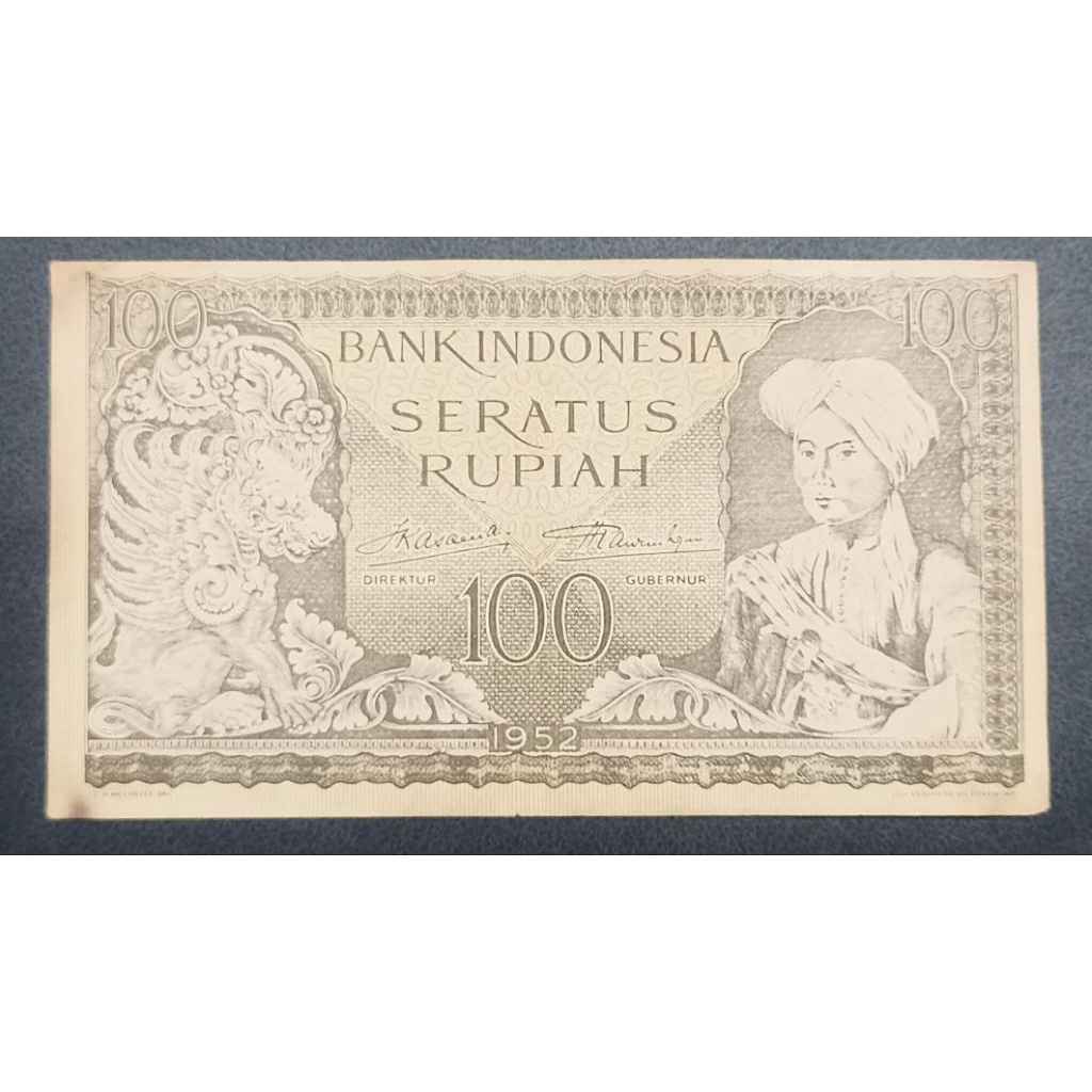 UANG 100 RUPIAH 1952 OLDFAKE