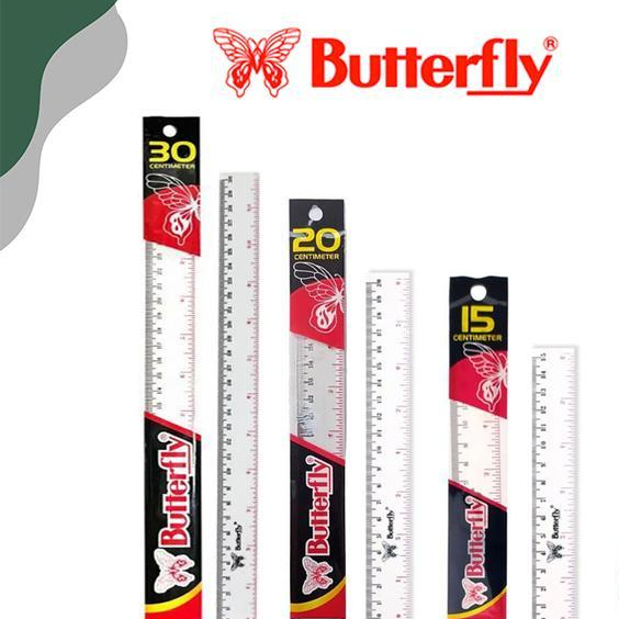 

Penggaris / Ruller Butterfly 15/20/30 CM