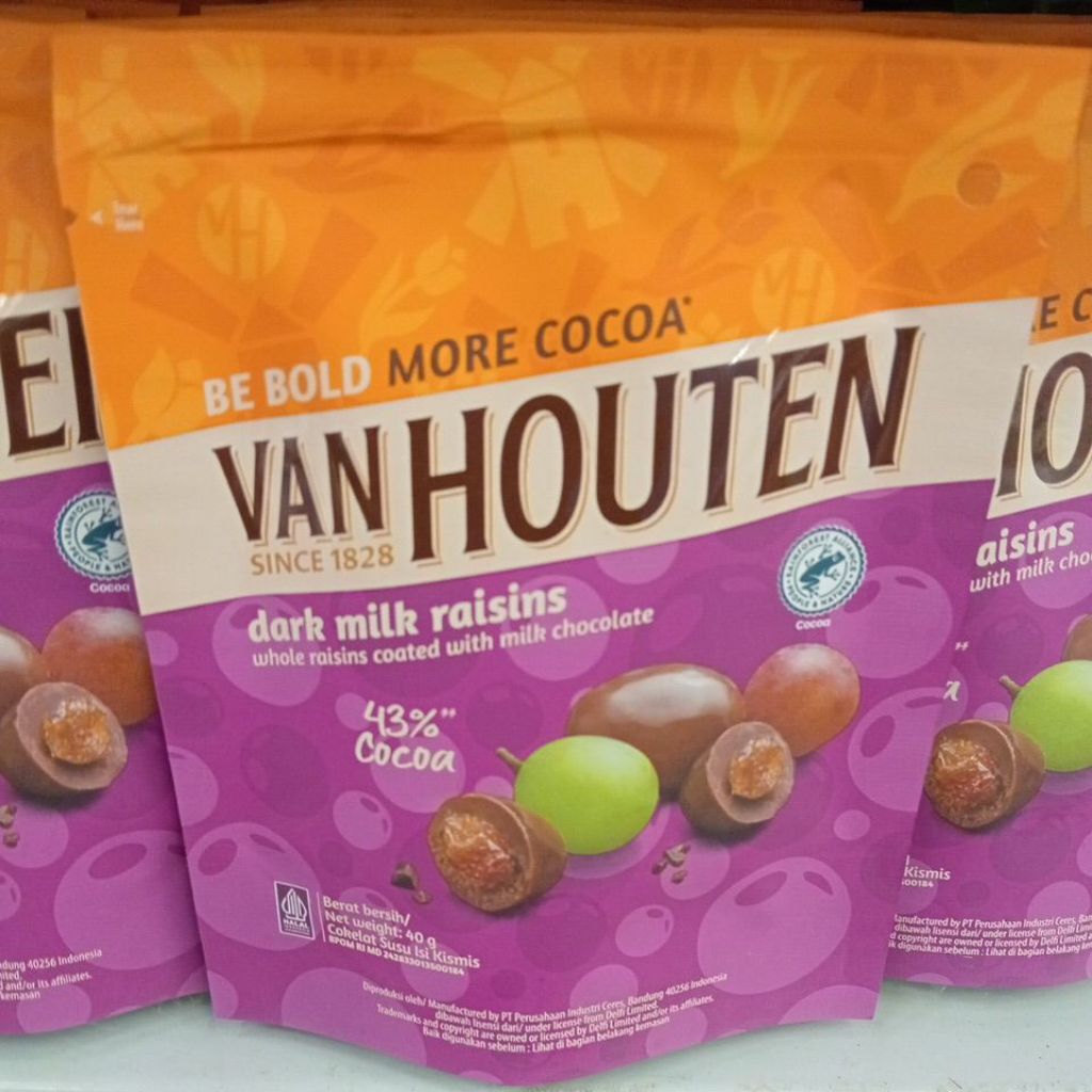 

Van Houten Dark Milk Raisins 40g