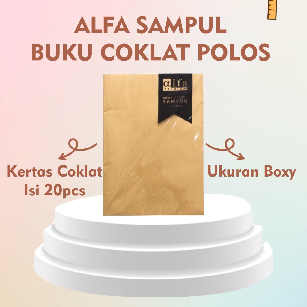 

ALFA SAMPUL BUKU SAMSON BOXY POLOS/SAMPUL BUKU PANJAMG 10 LEMBAR