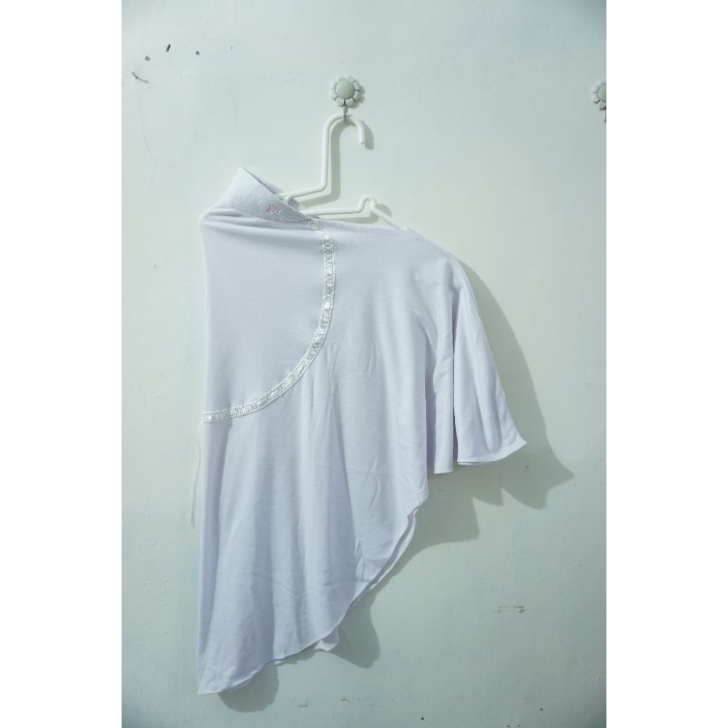 JILBAB/HIJAB/KERUDUNG RABBANI INNOVA UKURAN M BAHAN KAOS/KATUN WARNA PUTIH, KERUDUNG INSTAN RABBANI,