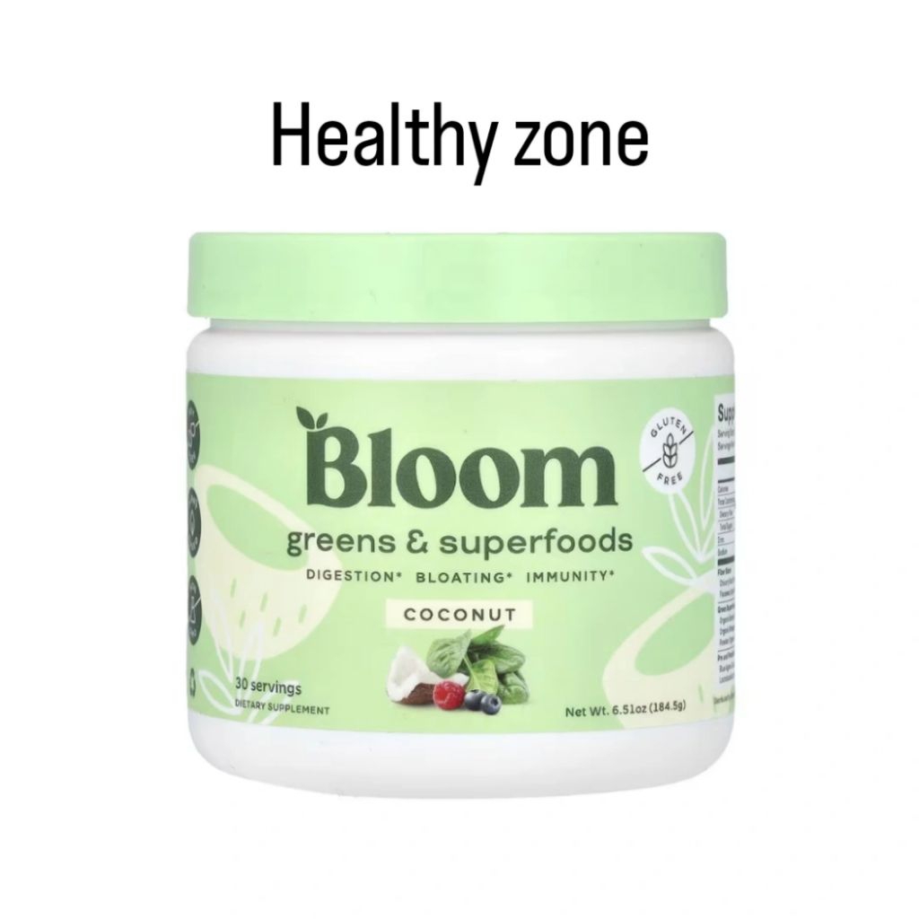 

Bloom Nutrition Greens & Superfoods Powder juice smoothies, untuk kesehatan pencernaan, kekebalan tubuh, dan energi