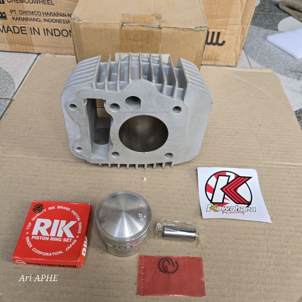 PROMO cylinder blok KAWAHARA bore up 53.4mm honda KARISMA SUPRA X 125 (KPH)