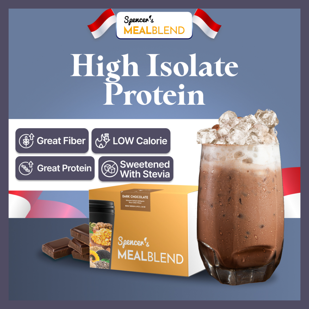 

Spencer's MealBlend - Tinggi Serat Dan Protein Complete Nutrition Tanpa Gula Dan Pencahar