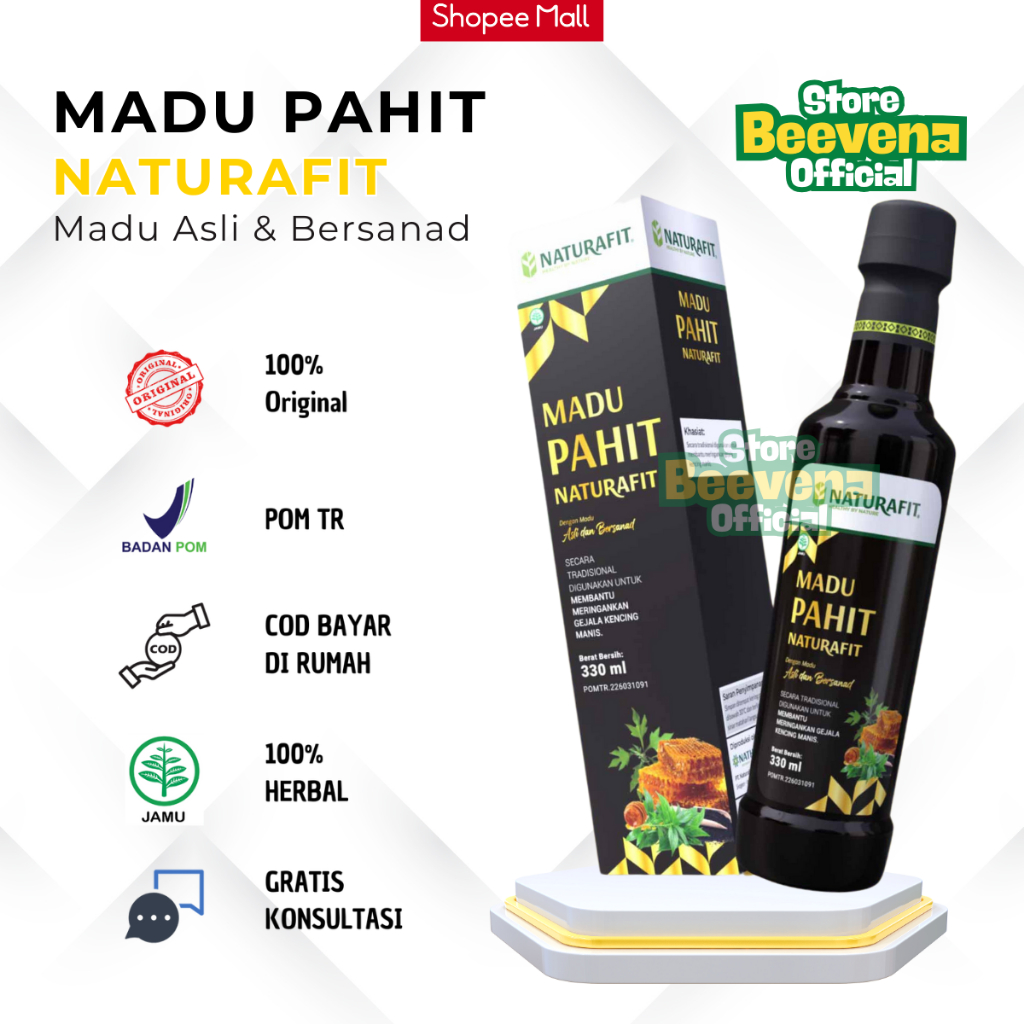 Madu Hitam Pahit Naturafit Madu Asli Mengobati Diabetes Gula Darah Tinggi