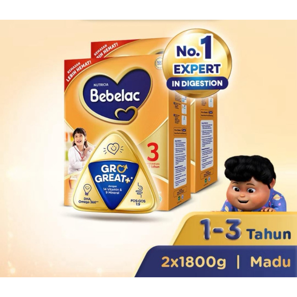 

Bebelac 3 Madu Susu Pertumbuhan 1800 Gr