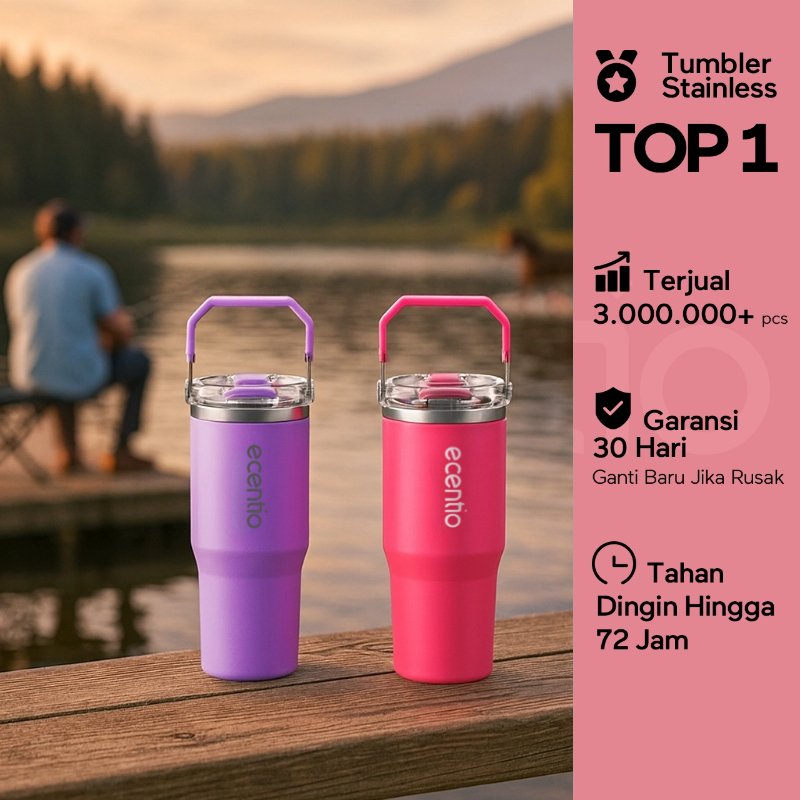 tumbler tahan panas dingin 24 jam coffee sport 900ML tumbler botol minum botol minum portable tempat