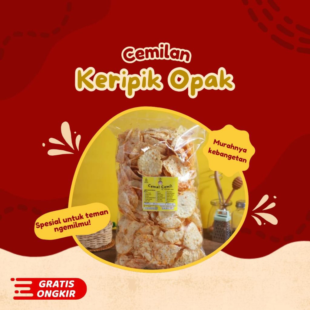 

Keripik Opak/Opak Singkong/Makanan Tradisional/Cemilam Unik