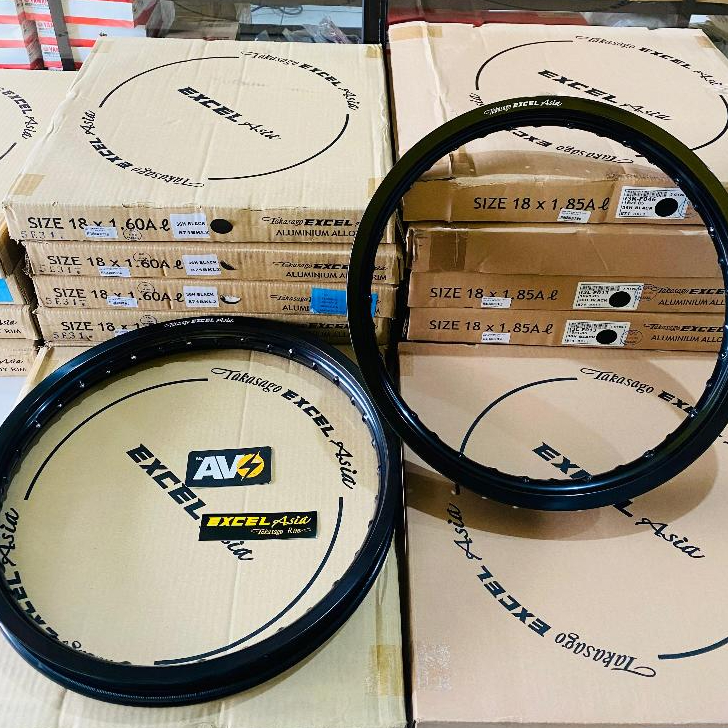 VELG TAKASAGO EXCEL ASIA RING 18 RX KING HITAM 18-185 / 18-160